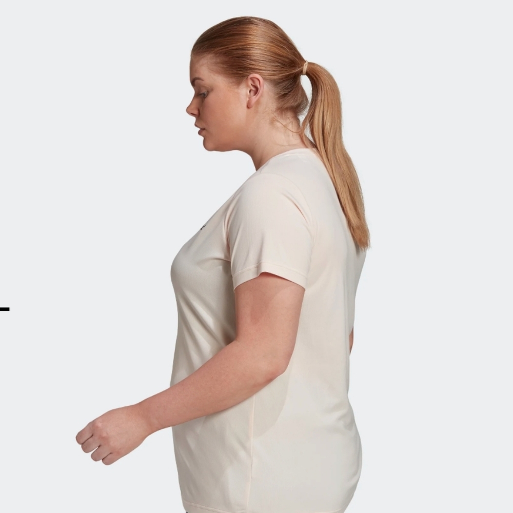 Adidas Plus Size Training V Neck Graphic Tee - Picture 9 of 9